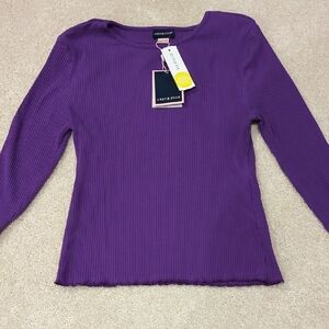 Andy & Evan Purple Girls Top